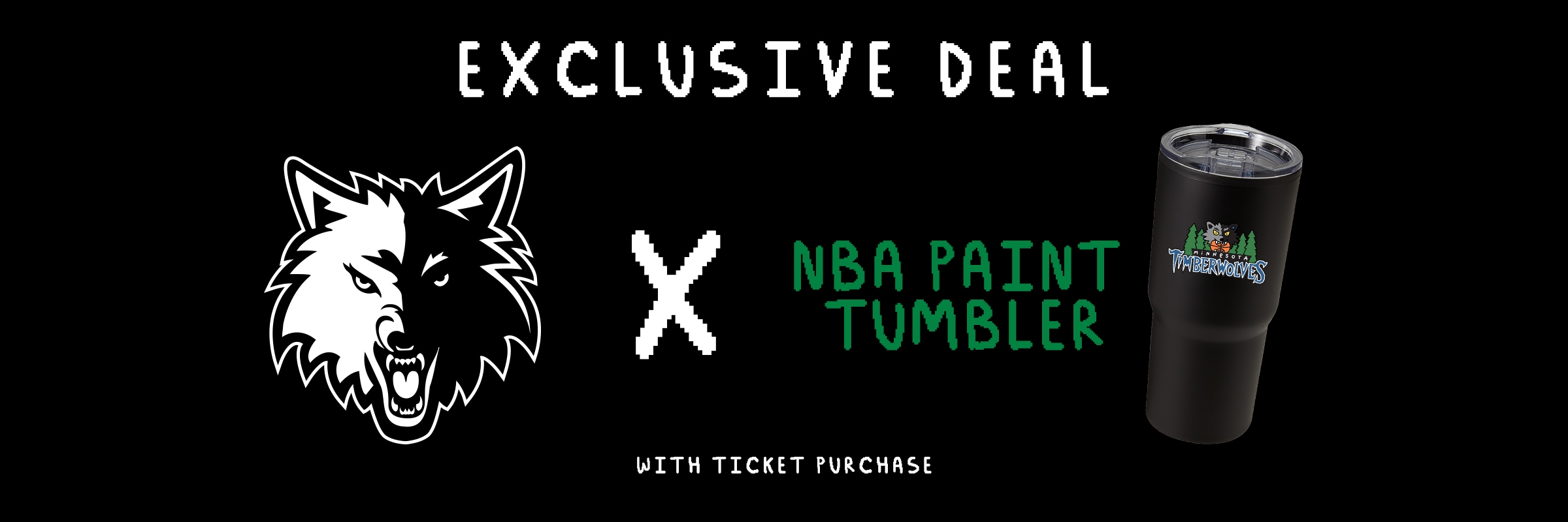 NBA Paint Tumbler Ticket Package | Minnesota Timberwolves