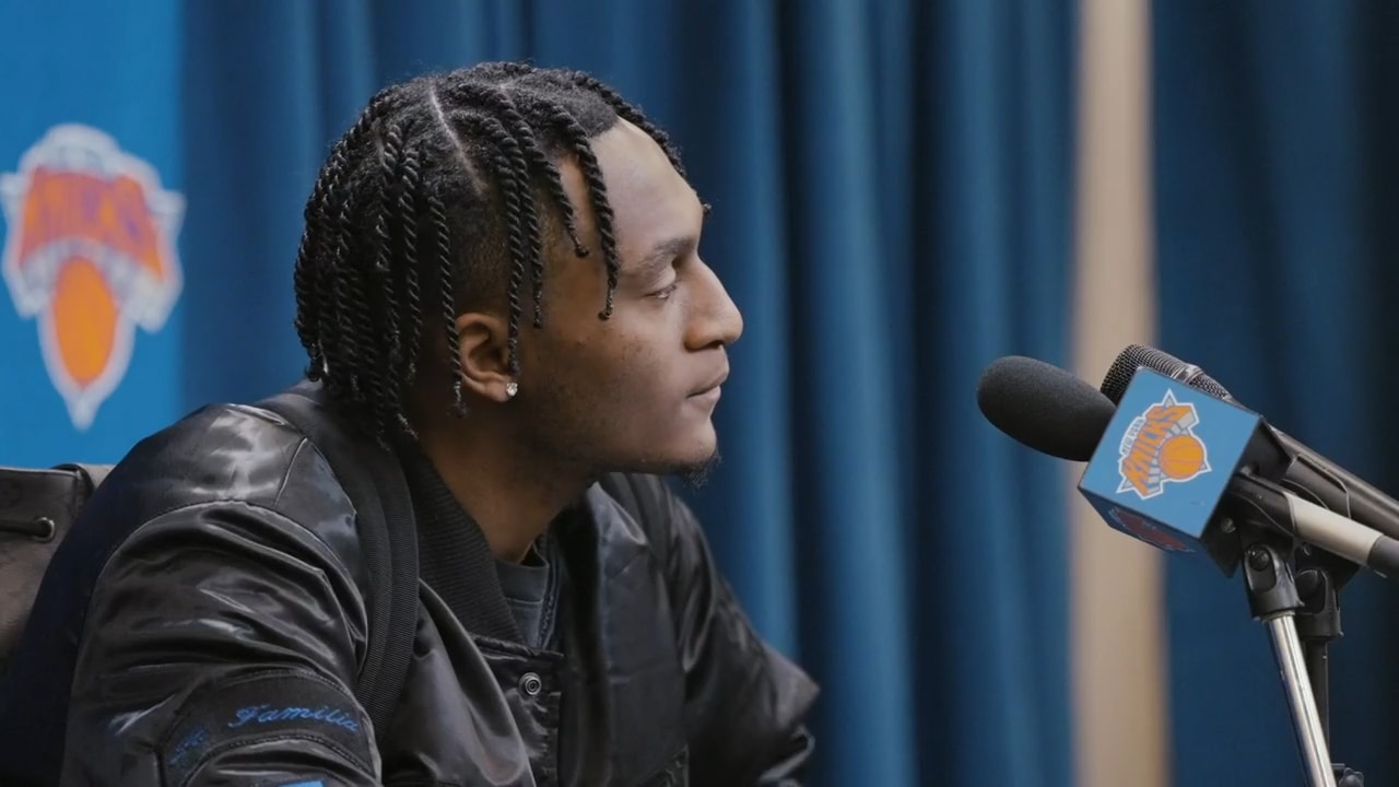 Postgame: Immanuel Quickley | Knicks vs. Kings | New York Knicks