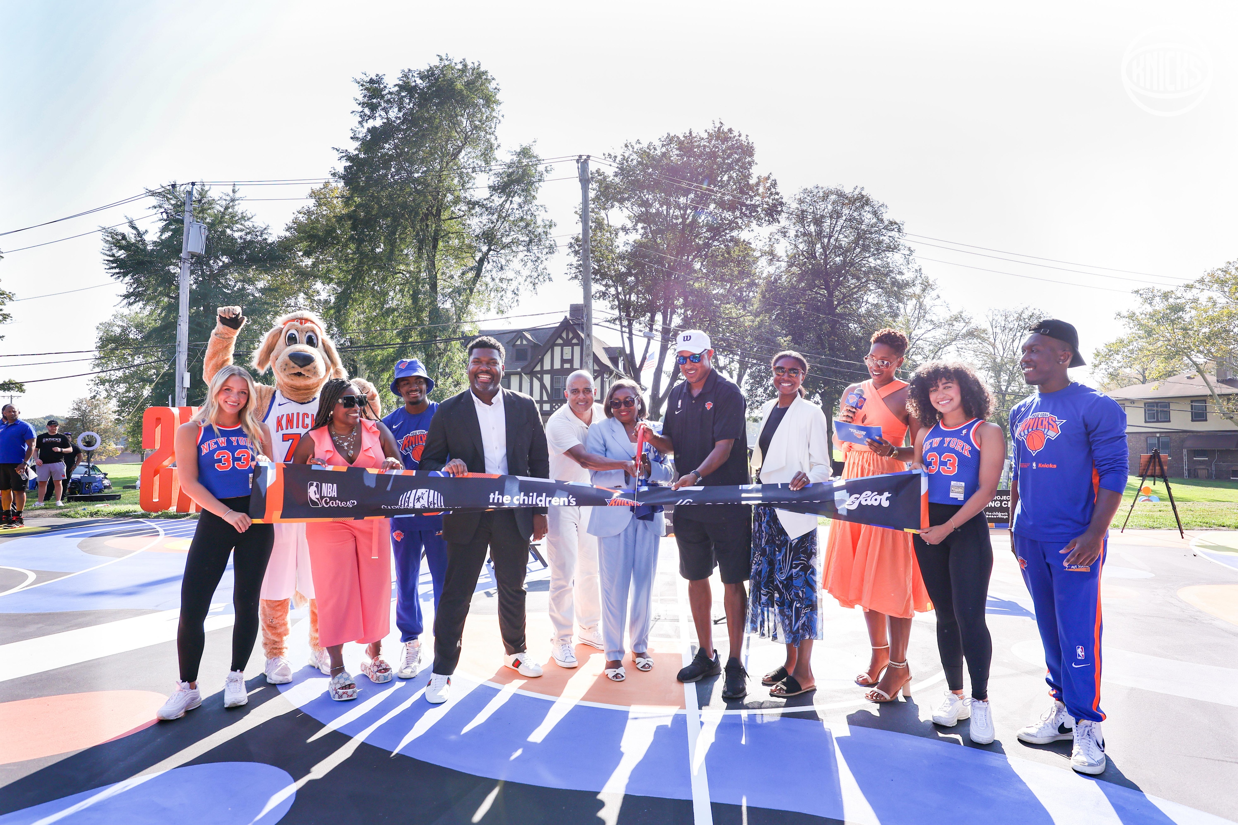 NBA 75th Anniversary Legacy Project Court Unveiling