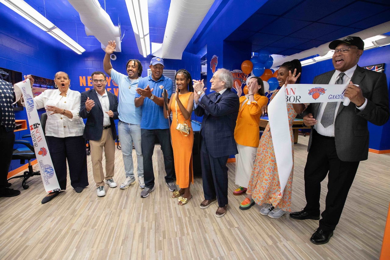 SCAN-Harbor Johnson Center Ribbon Cutting | New York Knicks