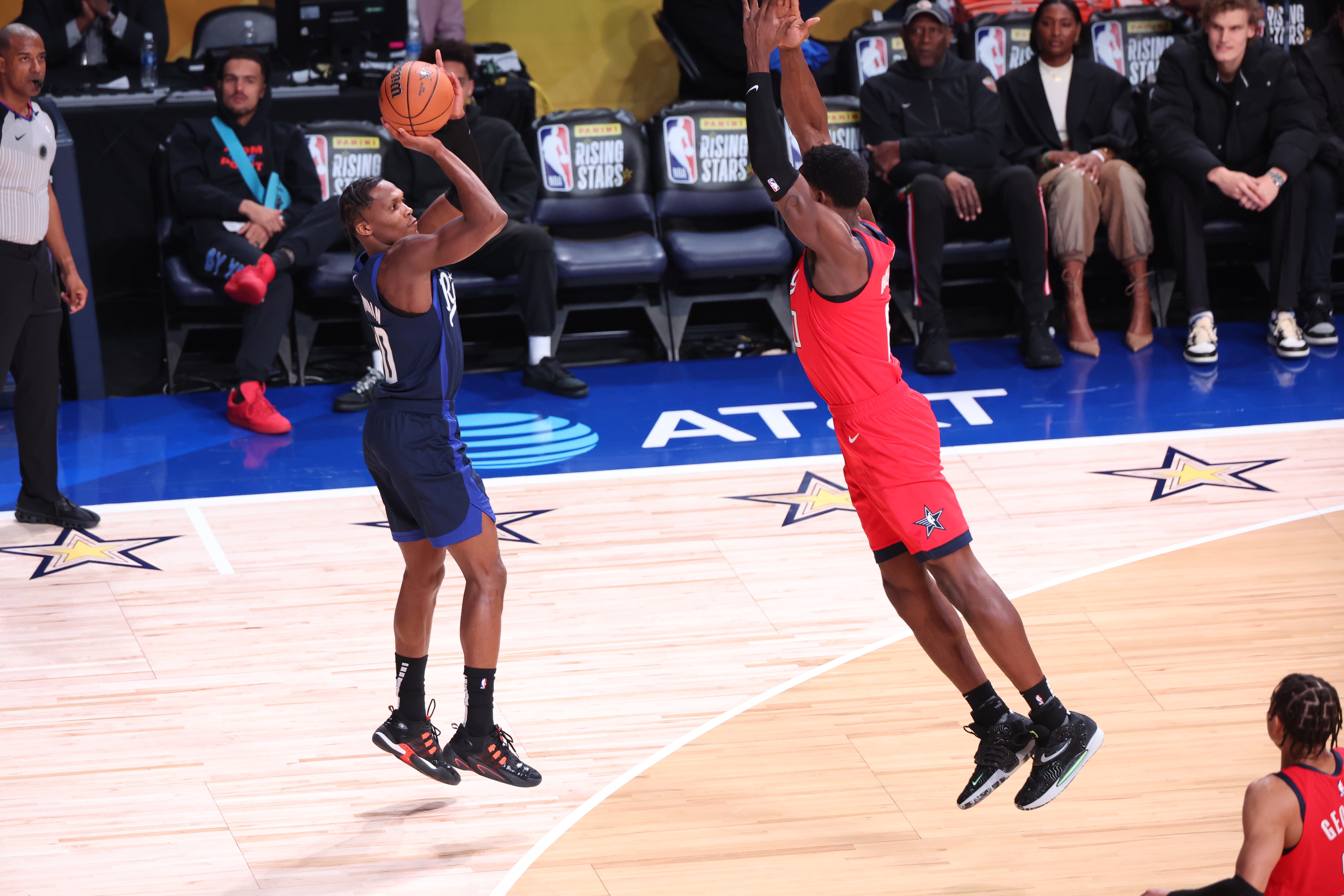 Bennedict Mathurin Rising Stars jumper, official Pacers / NBAE