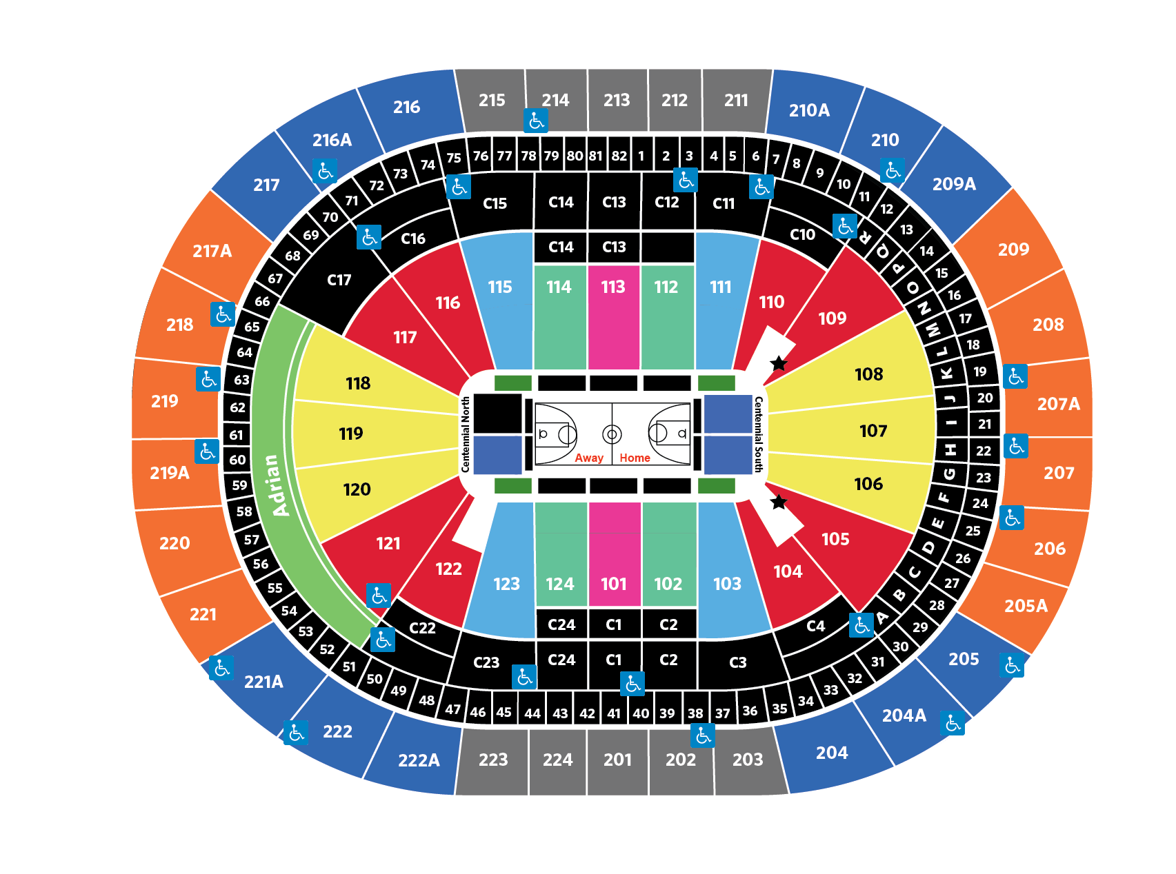 Sixers Seating Chart Cabinets Matttroy