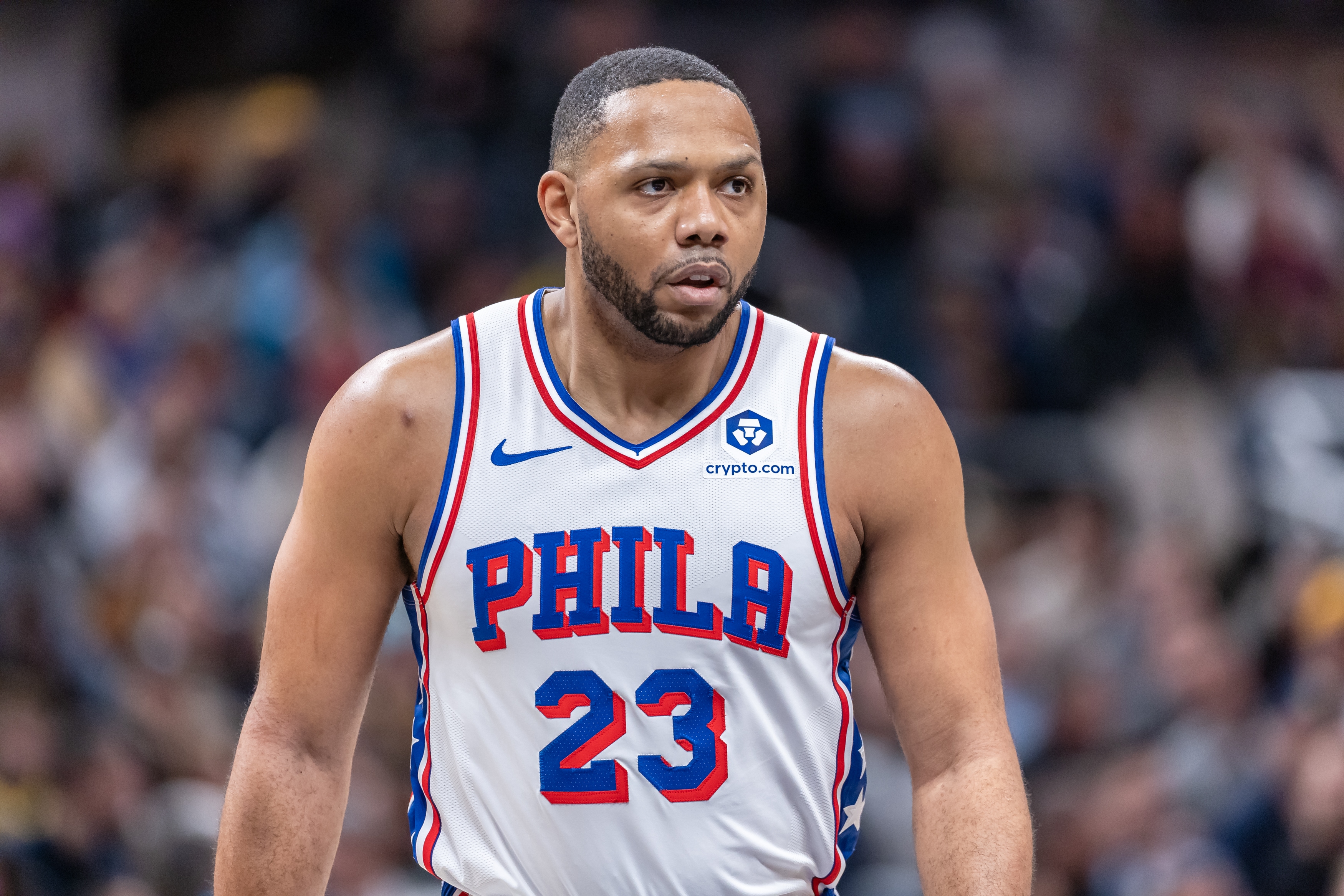 Eric Gordon #23 of the Philadelphia 76ers is seen during the game