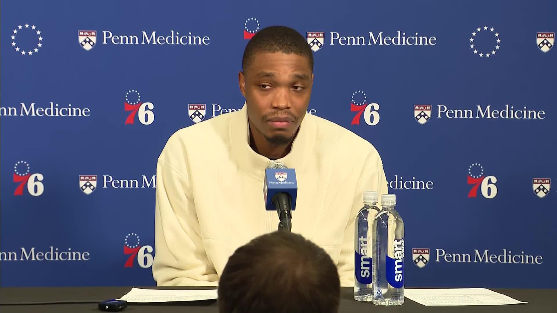 Lonnie Walker IV with a Press Conference