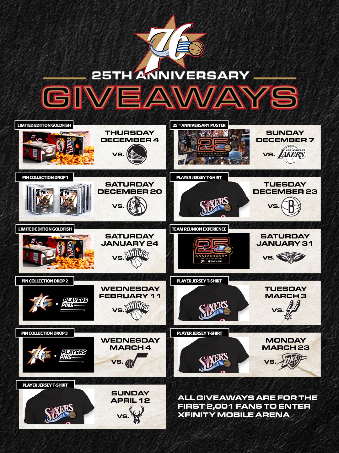 Special Fan Giveaways