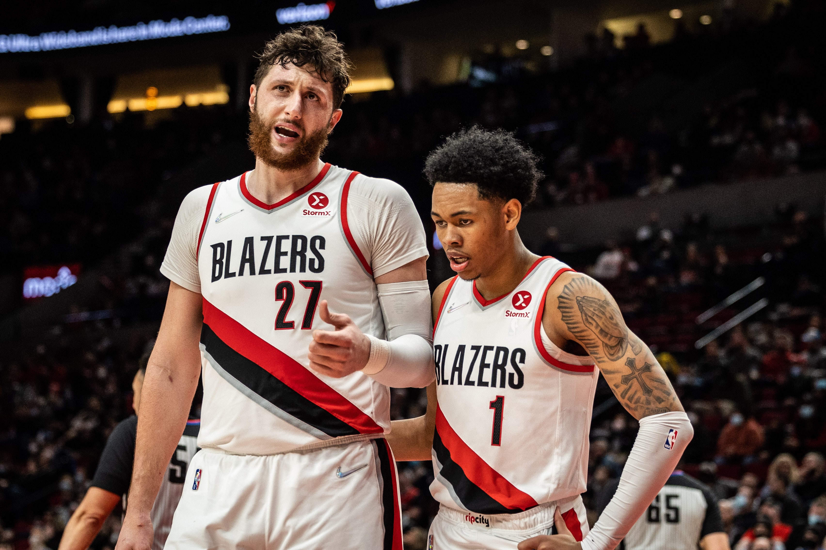 Jusuf Nurkic of the Portland Trailblazers signed