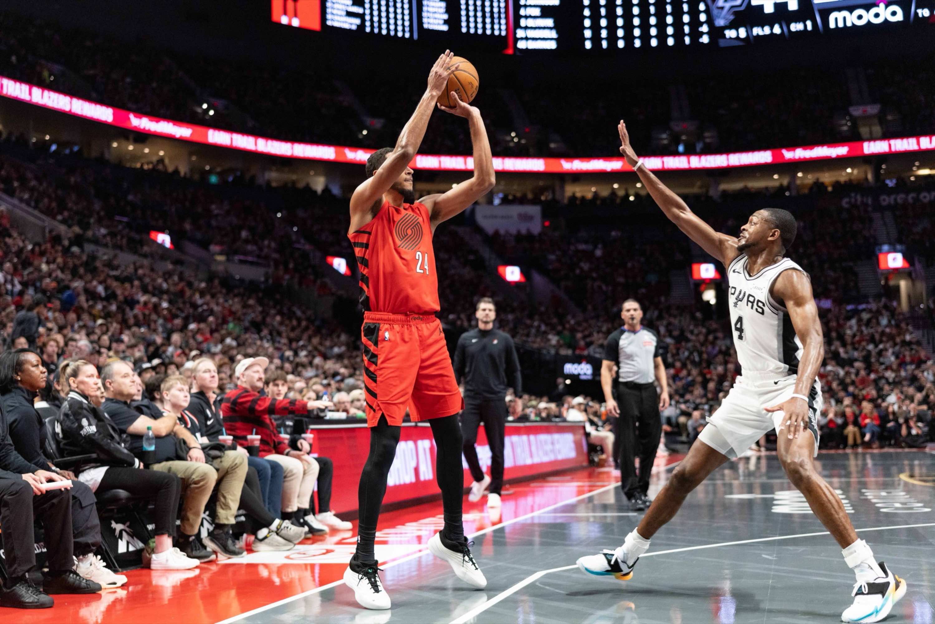 Spectacular Trail Blazers Vs. Spurs (apr 19, 2026) Live Score Scene Digital Art Spectacular Trail Blazers Vs. Spurs (apr 19, 2026) Live Score Scene Digital Art