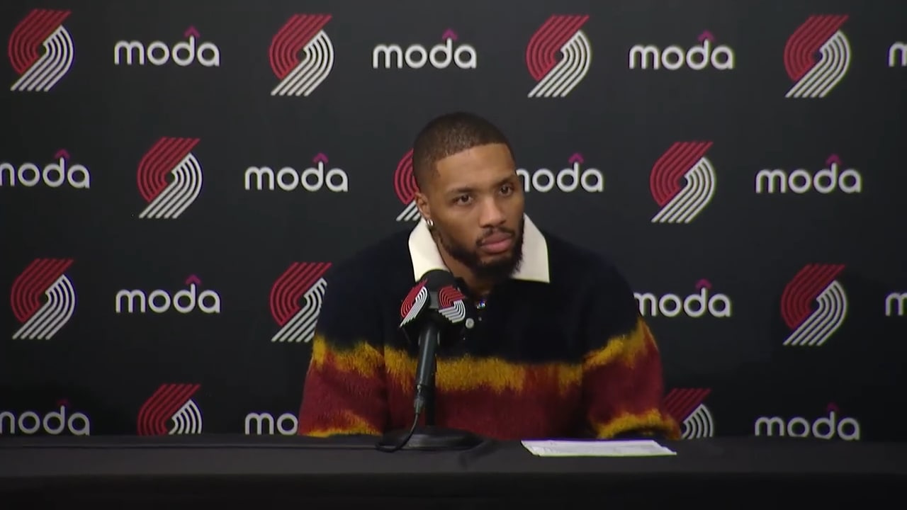 Damian Lillard Postgame Interview | Trail Blazers 124, Suns 83 | Oct ...