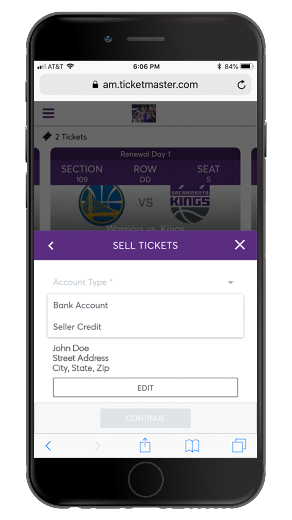 ClickTix Tutorial | Sacramento Kings