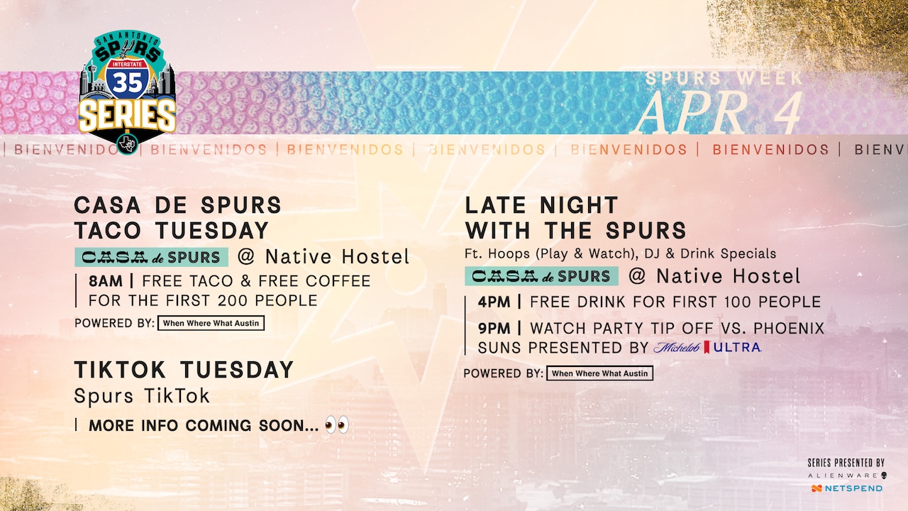 Spurs Week Events: Day By Day | San Antonio Spurs