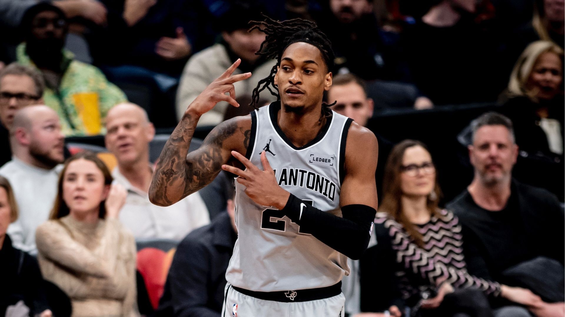 Tre Jones, Shootaround vs Suns | 10/31/23 | San Antonio Spurs