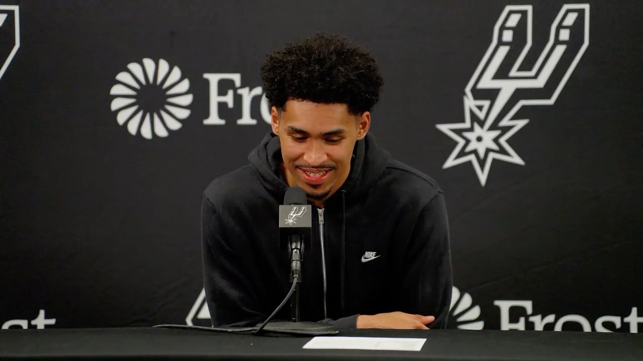 Dylan Harper, Post-Game vs Houston Rockets | 3/8/26 | San Antonio Spurs