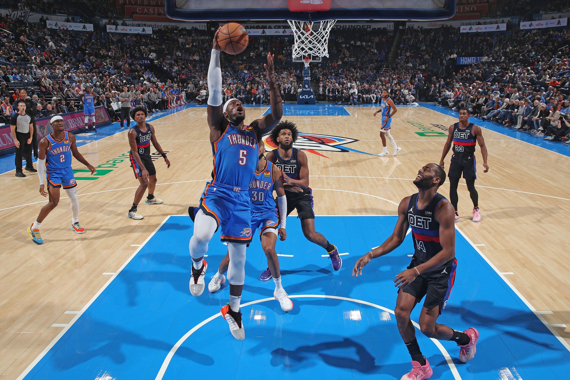 Photos Thunder vs. Pistons Photo Gallery