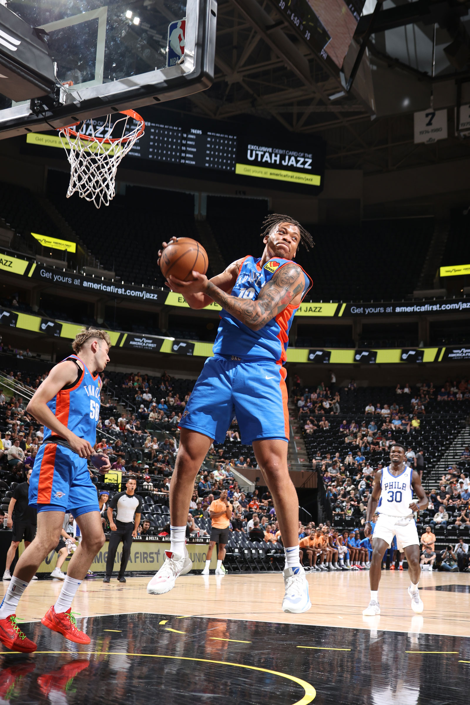 Lush Thunder 129-104 76ers (29 Dec, 2025) Game Recap Artwork Concept Lush Thunder 129-104 76ers (29 Dec, 2025) Game Recap Artwork Concept