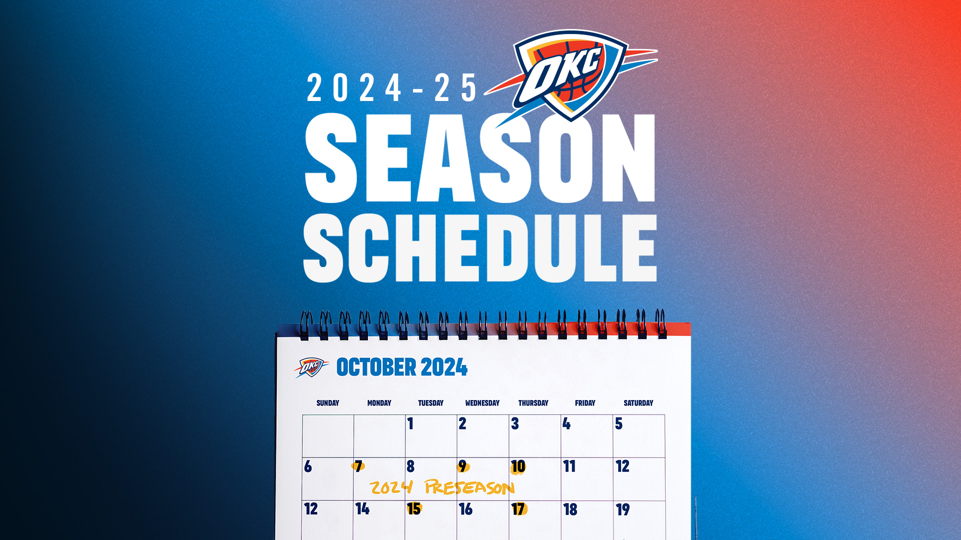 Thunder Announces 2024-25 Regular Season Schedule | NBA.com thunder-announces-2024-25-regular-season-schedule-nba-com