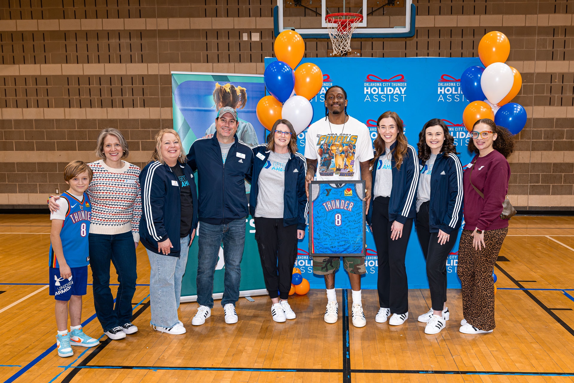 Photos: Jalen Williams Holiday Giveback | YMCA | Oklahoma City Thunder