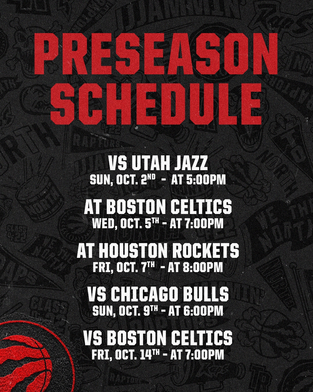 2022 Preseason Schedule Finalized