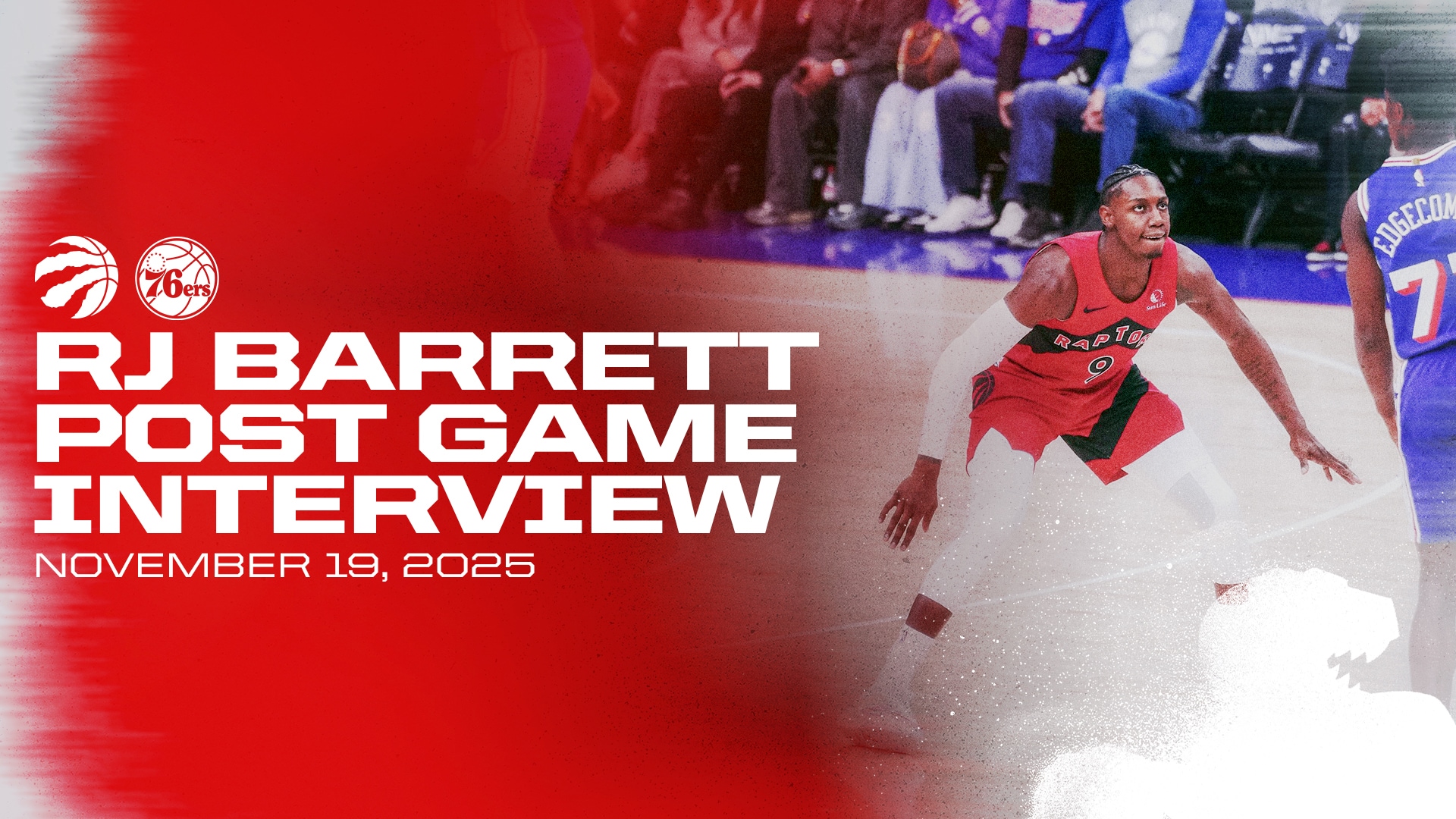 RJ Barrett | Post Game vs Sixers | November 19, 2025 | Toronto Raptors