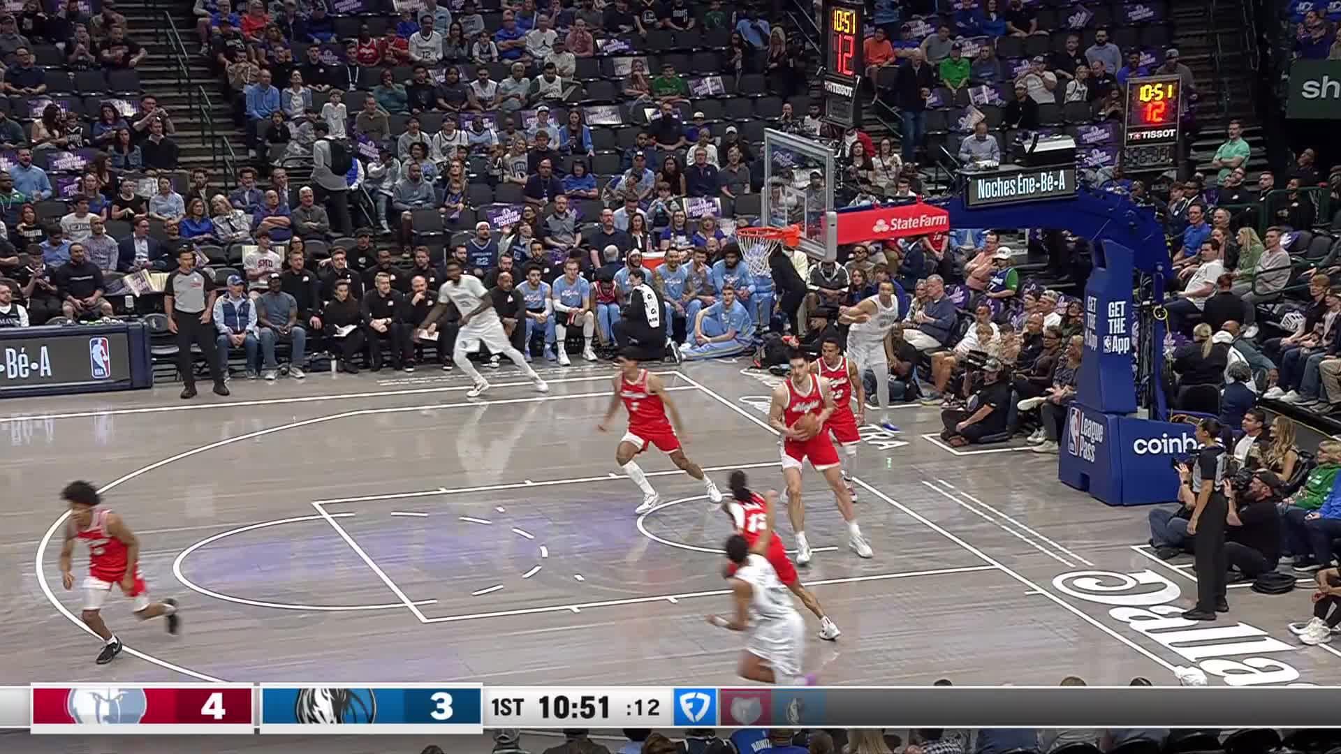 Zach Edey sends the shot away