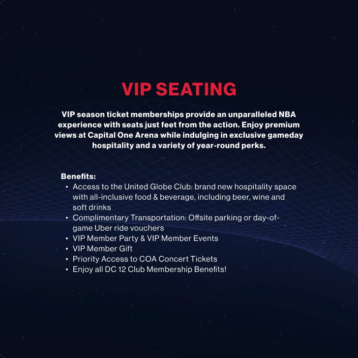 Washington Wizards 2025-26 Season Ticket Memberships