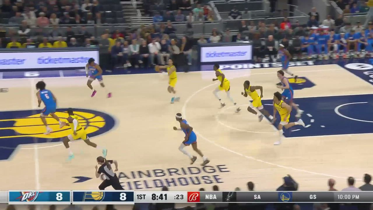 article-image: Bennedict Mathurin (15 points) Highlights vs. Oklahoma City Thunder