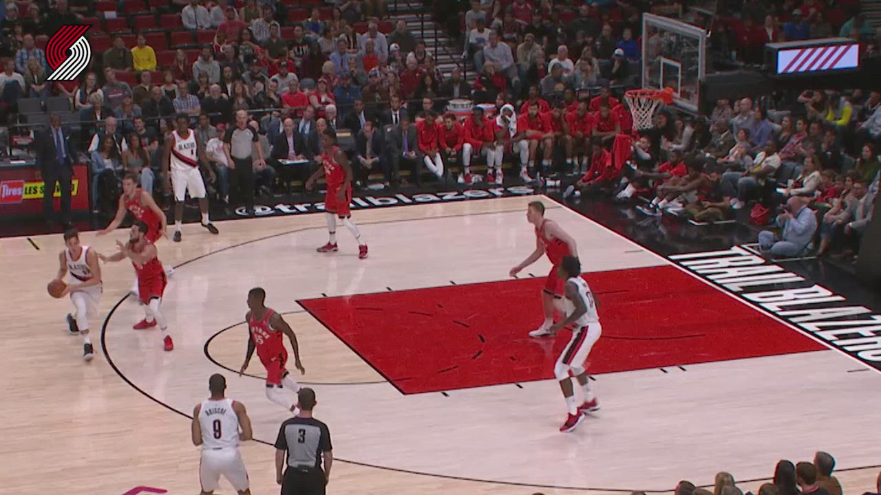 Connaughton Zips Through Traffic For A Floater | Portland Trail Blazers
