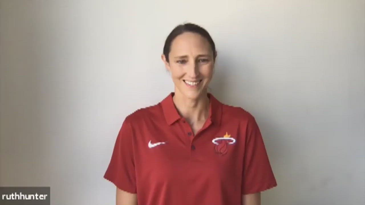 Ruth Riley Heat Ruth Riley Conversation With Coach Spo | Miami Heat