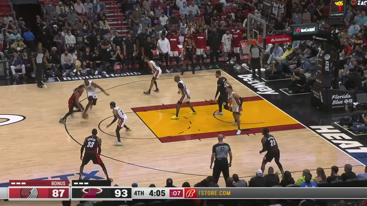 Bam Adebayo With The Score