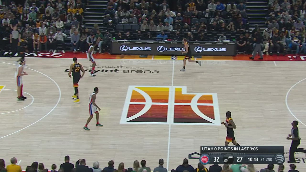Detroit Pistons vs Utah Jazz Jan 21, 2022 Game Summary