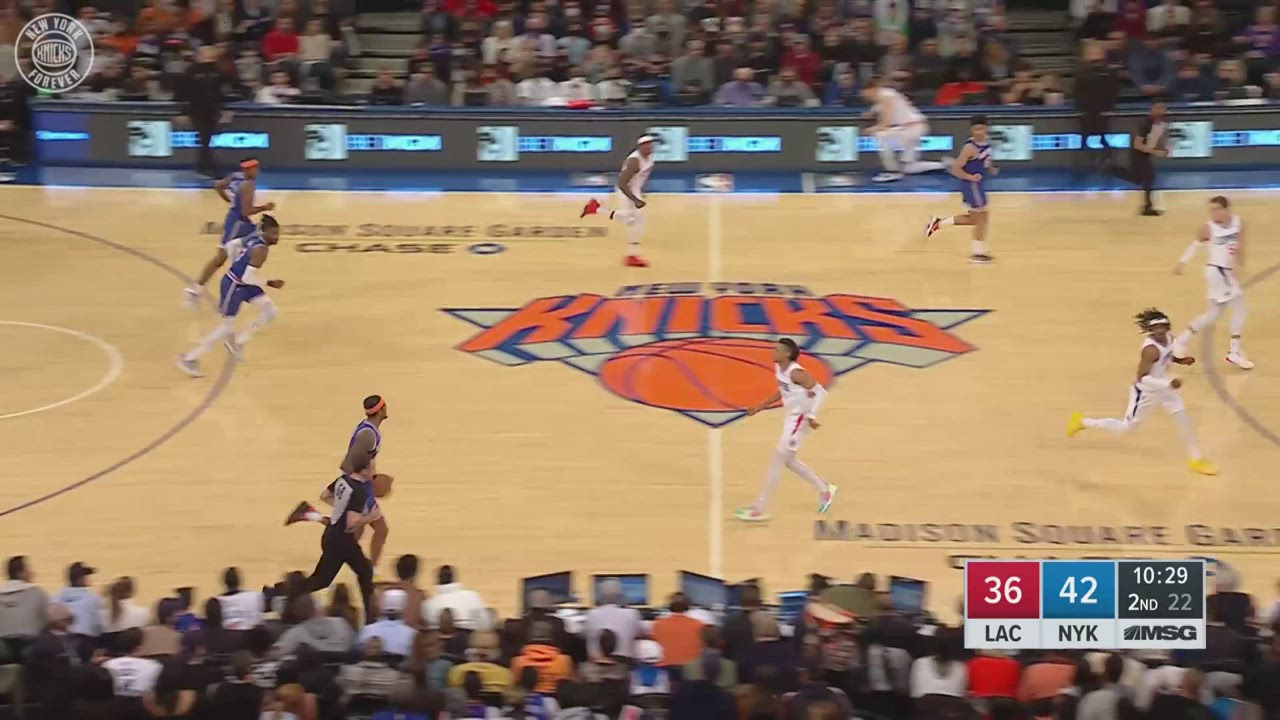 Cam Reddish&#8217;s First Basket as a Knick